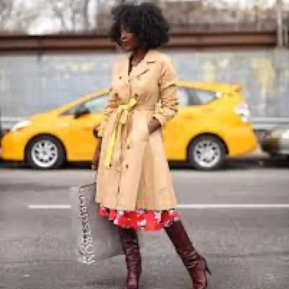 NWT Modcloth Trench Coat Tan 4X Plus Size - Picture 14 of 15